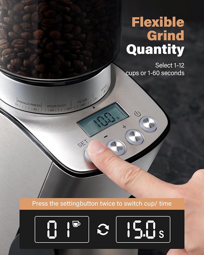 BrewPrecision™ Conical Burr Grinder